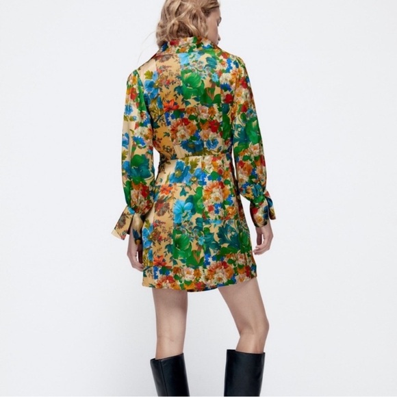 ZARA floral mini dress - Picture 2 of 6
